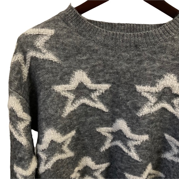 Nubby Stars Crop Sweater S - Picture 2 of 7